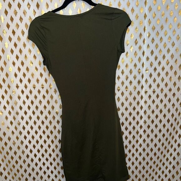 Joe & Elle dark green wrap style dress size S - Picture 6 of 8